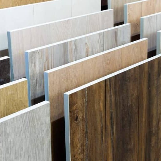 Flooring Samples in a local showroom