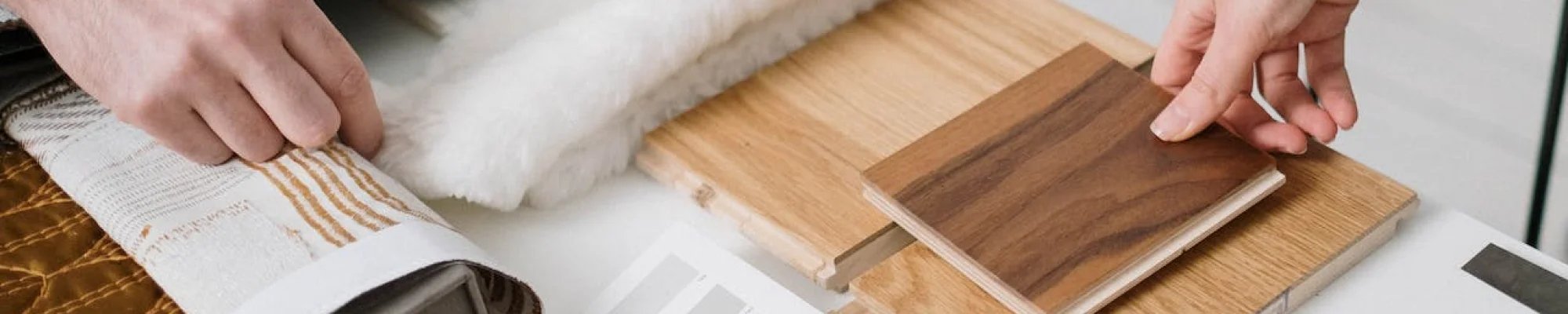 Comparing flooring samples